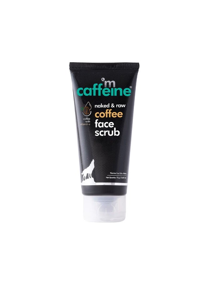 mCaffeine Coffee Tan & Dead Skin Removal Face Scrub (75gm)|Caffeine & Walnut Scrub for Face|Exfoliating & Brightening Scrub|Blackhead Remover,Whitehead Remover,Detan Pack I Face Scrub For Women & Men - Image 1